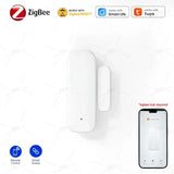 ZigBee Smart Window Door Gate Sensor Contact Detector Smart Life Security Alarm System Smart Home Tuya 2Mqtt App Remote Control