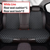 Kcimo Pu Leather Car Seat Cover Seat Back Soft Cushion Universal Front and Rear Car Seat Cushion Chair Carpet Pad Four Seasons