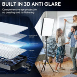 XRDKJ 19-inch LED Video Light Kit, 2700-6500K Dimmable Photographic Lighting with Remote Control and 63-inch Stand