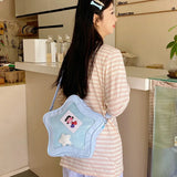 Japanese Style Minimalist Cute Aesthetic Shoulder Bag for Students Kawaii Crossbody Purse Street Fashion Ita Bags Handbags bolso