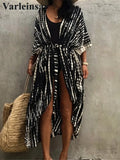 17 Colors Leopard Printed Colorful With Belt Tunic Cover-ups Beach Dress Beach Wear Beachwear Female Women Beach Cover Up V4510L