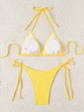 ZTVitality Sexy Solid Decal Bikinis 2025 Women Swimsuit Female Swimwear Swimming Wear Bathing Suits Brazlilan Beachwear Biquini