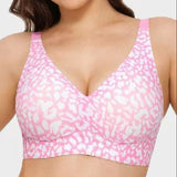 Personalized Custom-Made Leopard Print Bra with 4-Row Hook