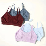 Women Tank Crop Top Female Seamless Underwear Backless No Pads Unlined Sexy Lingerie Comfort Woman Top Camisole
