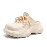 2026 New Leisure Platform Clogs For Women Men Summer Street House Shoes Soft EVA Lace-up Style Slippers Couples Beach Sandals
