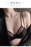 Corset Lingerie Set USA✨Pure Desire French Triangle Bra🌸Double Strap Lift✔Anti Sagging✔See-Through Cover✨Slimming Underwear