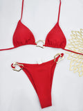 Triangle String Bikini 2026 Women Halter Swimsuit Solid Sexy Swimwear Female Bathers Bathing Swimming Swim Suit Beachwear