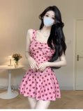 Conservative and Slimming One-piece Skirt Style Fashionable and Sexy Beach Vacation Hot Spring Swimsuit for Women
