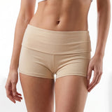 Women's Fold Over Mini Shorts Summer Fashionable Causal High Waist Bodycon Skinny Shorts Striped/Solid Color Short Pants