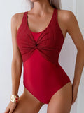 2026 Sexy Strappy Swimsuit One Piece Solid Swimwear Women Bathers Bathing Swimming Swim Suit Female Summer Beachwear