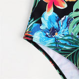S - XL Leaves Printed Underwired With Bra Cup Women Swimwear One Piece Swimsuit Female Monokini Bather Bathing Suit Swim V5466