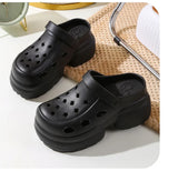 Women Platform Slippers Fashion Clogs Soft EVA Summer High Heel Shoes Thick Sole Female Street Wedges Sandals Home Beach Slides