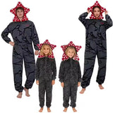 Adult Kigurumi Unicorn Pajamas Winter Thicken Cannibal Flower Demogorgon Cosplay Costume Halloween Suits Slipper XXL Cartoon