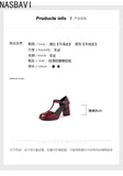 Luxury Design Fashion Single Shoes 2026 High Quality Red Women Elegant French Pumps 8cm High Heels Sandals Summer T-strap Ankle