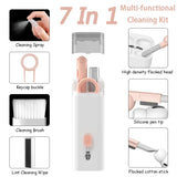 7 in 1 Laptop Keyboard Cleaning Kit Computer Keyboard Cleaner Brush Earphones Cleaning Pen For AirPods iPhone Keycap Puller Set