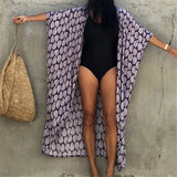 7 Colors Leaves Printed With Belt Half Sleeve Tunic Beach Cover Up Cover-ups Beach Dress Beach Wear Beachwear Female Women V4511