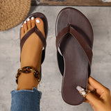 Summer Non Slip Flat Heel Beach Flip Flops Women Plus Size 43 Soft Sole Clip Toe Slippers Woman Comfy Lightweight Flats Sandals