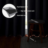 NONECN Blackout Curtains 4 Pack Heat Insulated Grommet For Bedroom Living Room