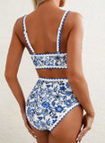 New Sexy Bikinis Print Swimsuits Women's Swimwear Push Up Female Beach Swim Wear Bathing Suits High Waist Bikini Set Pool Bather