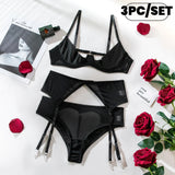 Bra Set Floral Exotic Sheer Lace Sexy Lingerie For Woman Transparent Porno Sexual Clothing Babydoll Teddy Dress Sexiest Nighties