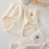 Cotton Panties Women Underpants Low Waist Underwear Confortable Briefs Pants Solid Color Cartoon Print Lingerie
