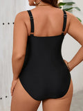 2026 Mesh Swimsuit Women One Piece Black Strappy Large Plus Big Size Swimwear Female Bathers Bathing Swimming Swim Suit 0XL-5XL