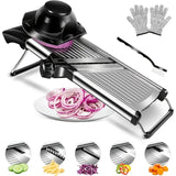 AEDG Stainless Steel Mandoline Slicer With 5 Blades