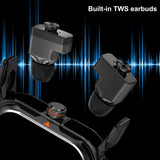 Smart Watch 2 In 1 TWS Headset Blue Tooth Call Heart Rate Sports Headphone Watches  Men Women Music Outdoor NFC Smartwatch