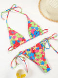 2025 Polka Dot Mini Micro String Bikini Women Swimsuit Female Bikinis Brazilian Swimwear Two Pieces Bikini Set Bathing Suit Swim