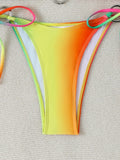 Halter Triangle String Bikinis 2026 Women Sexy Ring Linked Swimsuit Printed Swimwear Female Bathers Bathing Swimming Swim Suit