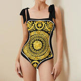2026 High Quality Double-sided Printed Push Up Women Bikini Set Printed Strappy Bandage Swimwear Brazilian Biquini Bathing Suit