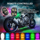 RGB LED Motorcycle Strobe light Car LED Flash Rechargeable Wireless Light Aircraft Airplane Helicopter Warning Lights Accessorie