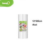 SaengQ Vacuum Bags for Food Vacuum Sealer Food Fresh Long Keeping 12+15+20+25+30cm*500cm Rolls/Lot Bags for Vacuum Packer