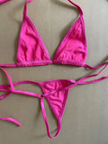 DEKA Cotton Triangle Swimwear Mini Micro Bikinis Set Women Bandage String Thong Swimsuit Type Bathing Suit High Cut Drawstring