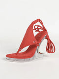 New Fashion Clip Toe Ankle Strap Irregular High Heels Walking Hollow Shoe Summer Party Women Platform Wedge Sandal Size 43