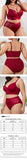 Women’s Sexy Red Lingerie Set, Plus Size Smooth Lace Push Up Bra, Thin Sheer Underwear Set for Big Bust