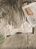 Women's Steel Rim Embroidered Lace Underwear Collar Push Up Shoulder Straps Adjustable Comfortable Close fitting Bra MR2642