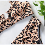 SnakeSkin Female Swimsuit High Waist Bikini Women Swimwear Two-pieces Bikini Set Hollow Out Bathing Suit Swim Wear Beachwear