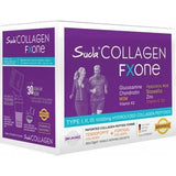 Suda Collagen Fxone Unsweetened Collagen Powder Supplement - 12g x 30 Sachets, Hydrolyzed Collagen Peptides for Skin, Hair, and Joint Health