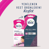 Veet Professional Facial Wax Strips for Normal Skin - Easy Gelwax Technology, 20 Strips