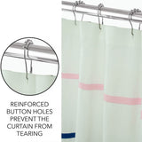 Royale Linens Double Brushed Microfber 1800 Thread Printed Shower Curtain