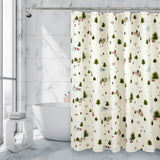 Royale Linens Double Brushed Microfber 1800 Thread Printed Shower Curtain