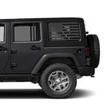 Flag Rear Window Jeep Graphic