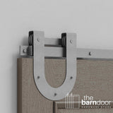 Horseshoe Heavy Duty Sliding Barn Door Hardware Kit