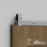 Modern J Top Mount Barn Door Hardware Kit