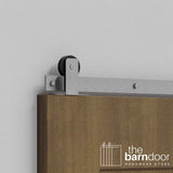 Minimalist Straight Top Mount Barn Door Hardware Kit