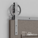 Wagon Wheel Heavy Duty Sliding Barn Door Hardware Kit