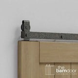 Modern J Top Mount Bifold Barn Door Hardware Kit | 4 Door One Way
