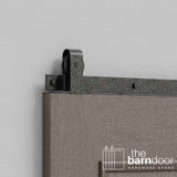 J Top Mount Heavy Duty Sliding Barn Door Hardware Kit