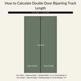 Mini Straight Top Mount Barn Door Hardware